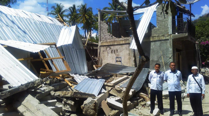 Gempa 6.2 SR Guncang Lombok, Kerusakan Ringan