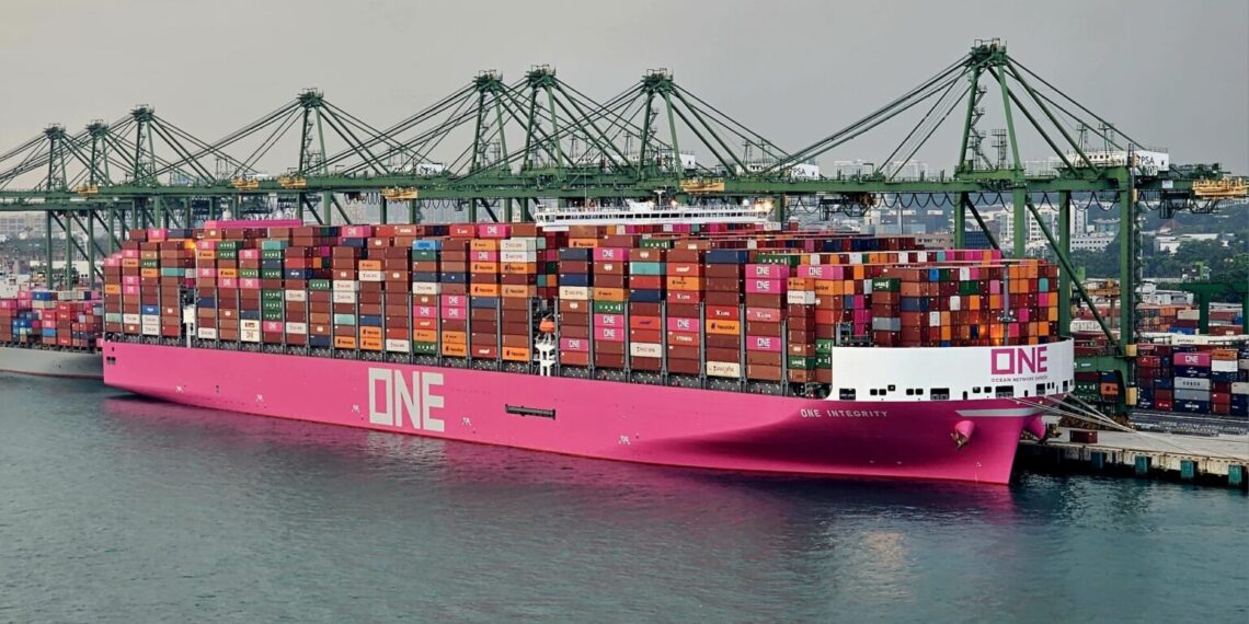 ONE sets new container ship cargo record - Decarbonisation News