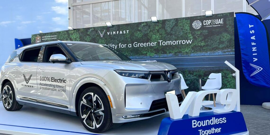 Vietnam's Vinfast showcase its latest VF 9 Electric Vehicle (EV) at the annual United Nations summit on climate change, COP28.